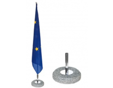 Egyágú zászlótalp kő, fehér