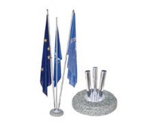 Háromágú zászlótalp kő, fehér