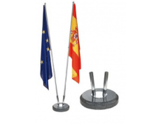 Kétágú zászlótalp kő, fekete 