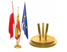 Protokoll standard tartó + 3 zászlóval